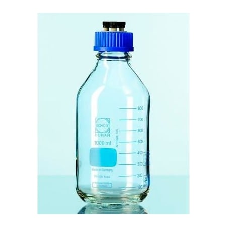 Cp Lab Safety. Duran HPLC Port Cap System, GL45, 4-Port Cap, 1000ML, pack/2 1129820